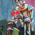 Gazing at the Inner Self Painting by Tracy Hutchinson Gazing at the Inner Self Painting by Tracy Hutchinson