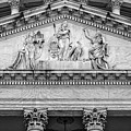 Genius of America Pediment II BW by Susan Candelario