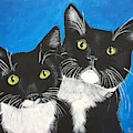 George and Grayson Painting by Kathie Camara George and Grayson Painting by Kathie Camara