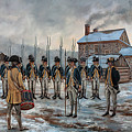 George Washington's Headquarters Guard at Valley Forge Painting by Mark Maritato
