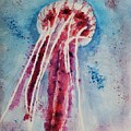 Giant Jellyfish Floating Along Painting by Stacie Siemsen Giant Jellyfish Floating Along Painting by Stacie Siemsen
