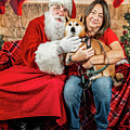 Gigi with Santa Photograph by Christopher Holmes Gigi with Santa Photograph by Christopher Holmes