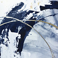 Gilded Arcs 2 - Navy Painting by Chris Paschke Gilded Arcs 2 - Navy Painting by Chris Paschke