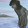 Girl at the Beach Painting by Lisa Neuman Girl at the Beach Painting by Lisa Neuman