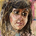 Girl Painting by David Euler Girl Painting by David Euler