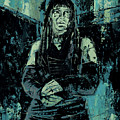 Girl in Green Room Painting by Sv Bell Girl in Green Room Painting by Sv Bell