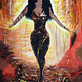 Girl on Fire Painting by Chiquita Howard-Bostic Girl on Fire Painting by Chiquita Howard-Bostic