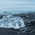 Glacial Ice on Diamond Beach Photograph by Kristia Adams Glacial Ice on Diamond Beach Photograph by Kristia Adams