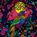 Glittering Bird Portrait 2025 04041100aisq by Cindy's Creative Corner
