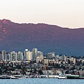 Glow on Mount Seymour and North Vancouver by Michael Russell