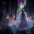 Goddess of Norwegian Lights by Dru Kuhlman