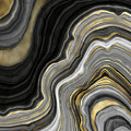 Gold And Black Agate Painting by Modern Art Gold And Black Agate Painting by Modern Art
