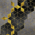 Gold With The Flow Geometric Modern Marble Digital Art by Sambel Pedes Gold With The Flow Geometric Modern Marble Digital Art by Sambel Pedes