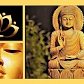 Golden Buddhas Photograph by Nancy Ayanna Wyatt Golden Buddhas Photograph by Nancy Ayanna Wyatt