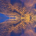 Golden clouds in the dark blue sky, guardian angel Digital Art by Adriana Mueller Golden clouds in the dark blue sky, guardian angel Digital Art by Adriana Mueller