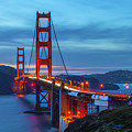 Golden Gate At Nightfall Photograph by Jonathan Nguyen Golden Gate At Nightfall Photograph by Jonathan Nguyen