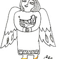 Good Angel Drawing Series 1 Drawing by Tatiana Koltachikhina Good Angel Drawing Series 1 Drawing by Tatiana Koltachikhina