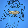 Good Angel Drawing Series Blue Drawing by Tatiana Koltachikhina Good Angel Drawing Series Blue Drawing by Tatiana Koltachikhina