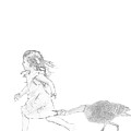Goose Girl Mixed Media by Moira Law Goose Girl Mixed Media by Moira Law