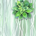 Gorgeous Watercolor Succulent Plant Art Green And Fresh Painting by Irina Sztukowski Gorgeous Watercolor Succulent Plant Art Green And Fresh Painting by Irina Sztukowski