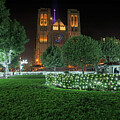 Grace Cathedral and Huntington Park in December by Bonnie Follett