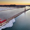 Grand Haven Lighthouse DJI_0499 HRes Photograph by Michael Thomas Grand Haven Lighthouse DJI_0499 HRes Photograph by Michael Thomas
