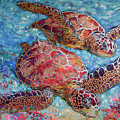 Grand Sea Turtles Painting by Jyotika Shroff Grand Sea Turtles Painting by Jyotika Shroff