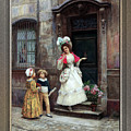 Grandmothers Birthday by Jules Girardet Remastered Xzendor7 Fine Art Classical Reproductions Painting by Rolando Burbon Grandmothers Birthday by Jules Girardet Remastered Xzendor7 Fine Art Classical Reproductions Painting by Rolando Burbon