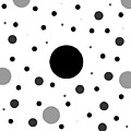 Graphic Grayscale Polka Dots Digital Art by Amelia Pearn Graphic Grayscale Polka Dots Digital Art by Amelia Pearn