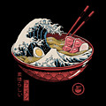 Great Ramen Wave Digital Art by Vincent Trinidad Great Ramen Wave Digital Art by Vincent Trinidad