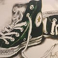 Green Mixed Media by Angie ONeal Green Mixed Media by Angie ONeal