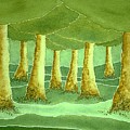 Green Grove Painting by John Klobucher Green Grove Painting by John Klobucher