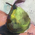 Green Pear Painting by Roxy Rich Green Pear Painting by Roxy Rich