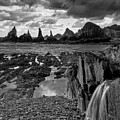 Gueirua Beach Waterfall II by Jon Glaser