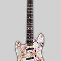 Guitar Flowers Floral T-Shirt Painting by Tony Rubino Guitar Flowers Floral T-Shirt Painting by Tony Rubino