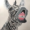 Ha Ha Zebra Painting by Kathie Camara Ha Ha Zebra Painting by Kathie Camara