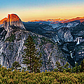 Half Dome Sunset at Yosemite Panorama Photograph by Dan Carmichael Half Dome Sunset at Yosemite Panorama Photograph by Dan Carmichael