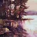 Half Moon Sunset by Judith Levins
