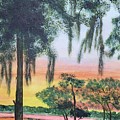 Hanging Moss Painting by Ann Frederick Hanging Moss Painting by Ann Frederick