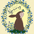 Happy Springtime Wreath by Tina Mitchell