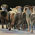 Happy Tails Waggin Train Painting by Susan Bradbury Happy Tails Waggin Train Painting by Susan Bradbury