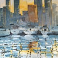 Harbour Painting by Sheila Romard Harbour Painting by Sheila Romard