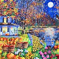 Harvest Moon Painting by Diane Phalen Harvest Moon Painting by Diane Phalen