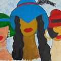 Hats Painting by Saundra Johnson Hats Painting by Saundra Johnson