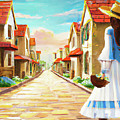 Heading to Nana's Digital Art by Alison Frank Heading to Nana's Digital Art by Alison Frank
