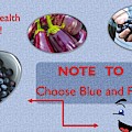 Heart Health Blue and Purple Foods Mixed Media by Nancy Ayanna Wyatt Heart Health Blue and Purple Foods Mixed Media by Nancy Ayanna Wyatt