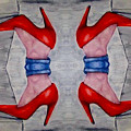Heels over Heels Mixed Media by Ronald Mills Heels over Heels Mixed Media by Ronald Mills