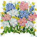 Southern Hydrangeas Painting by Jane Crabtree Southern Hydrangeas Painting by Jane Crabtree