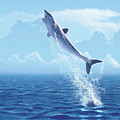 Helicoprion breaching Digital Art by Julius Csotonyi Helicoprion breaching Digital Art by Julius Csotonyi