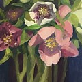 Hellebores Painting by Anne Marie Brown Hellebores Painting by Anne Marie Brown